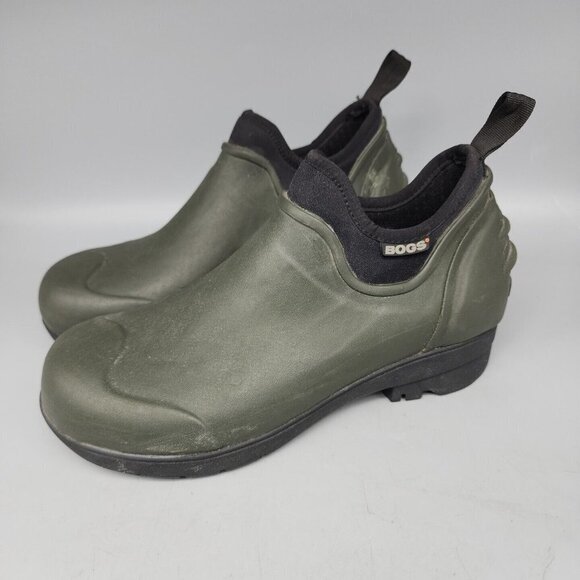 BOGS Men's Green Rain Boots Womens 10, Mens 8 - Picture 1 of 9